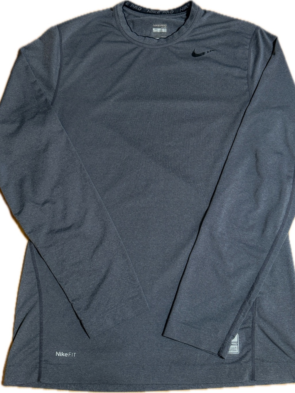 Nike Charcoal Gray Long Sleeve Dri-FIT Top
